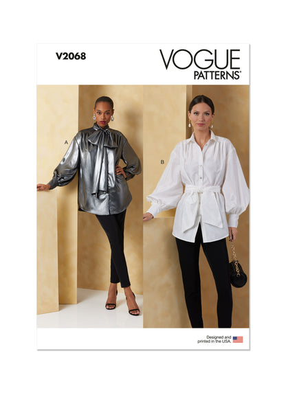 Vogue Pattern V2068 Misses' Top Vest