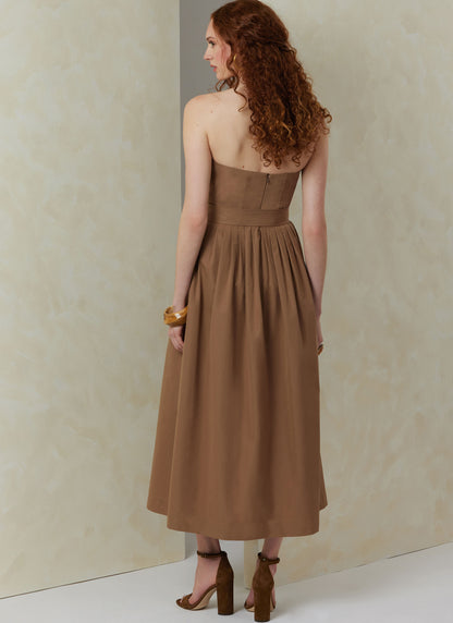 Vogue Pattern V2084 Misses' Dress with Belt and Overbodice