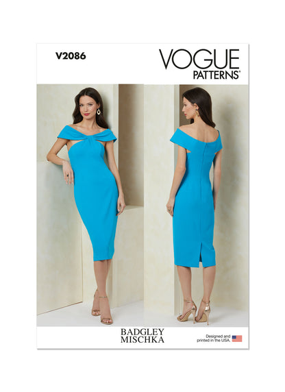 Vogue Pattern V2086 Misses' Dress