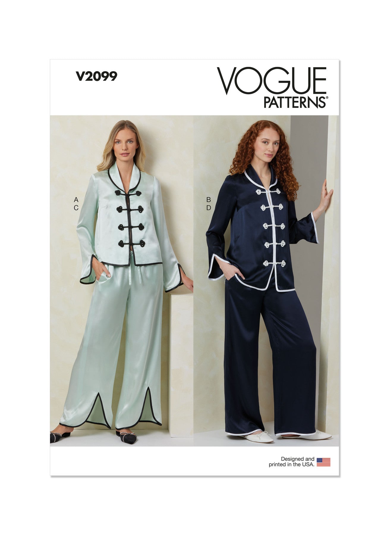 Vogue Pattern V2099 Misses' Sleepwear