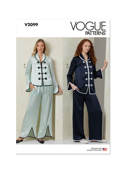 Vogue Pattern V2099 Misses' Sleepwear
