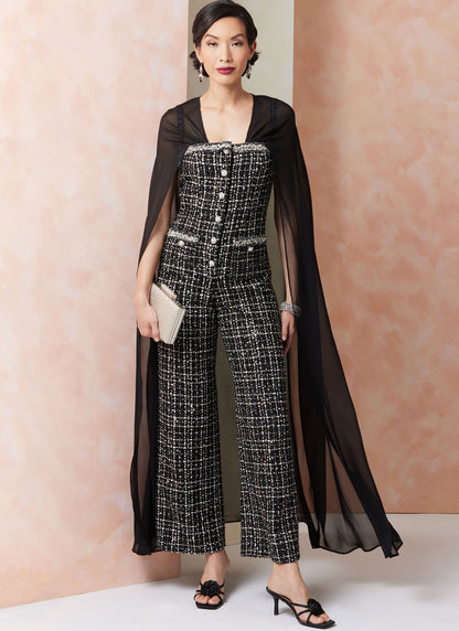 Vogue Pattern V2111 Misses' Jumpsuits