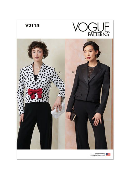Vogue Pattern V2114 Misses' Jacket
