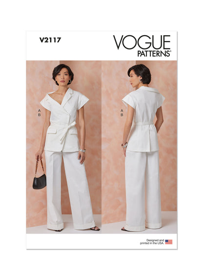 Vogue Pattern V2117 Misses' Jacket and Pants