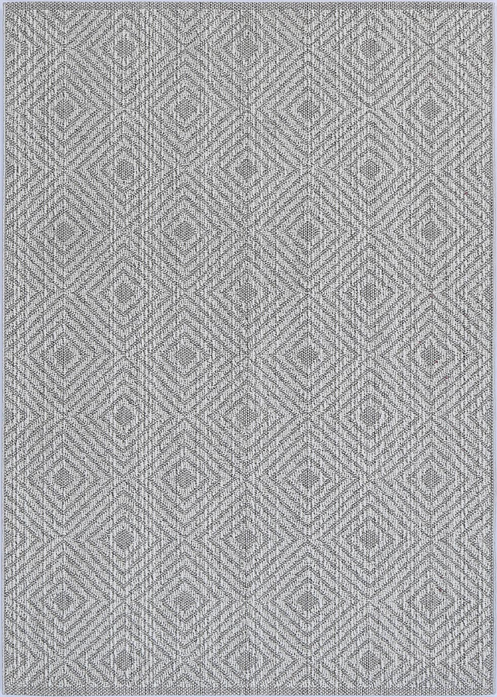 Vanuatu Walasi Ash Geometric Flatweave Rug