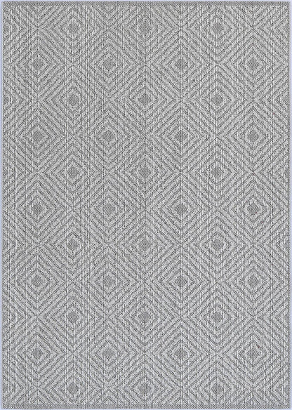 Vanuatu Walasi Ash Geometric Flatweave Rug