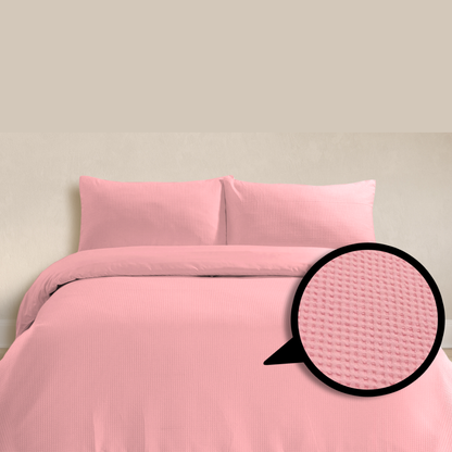 Alaria Waffle Quilt Cover Set, King Bed