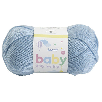 Lincraft Baby Merino Crochet & Knitting Yarn 4ply, 50g Merino Wool Yarn