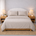 Athena Microfibre Bed Sheet Set - Queen | Beige| Super Soft & Easy Care