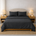 Athena Microfibre Bed Sheet Set - Charcoal | Super Soft & Easy Care