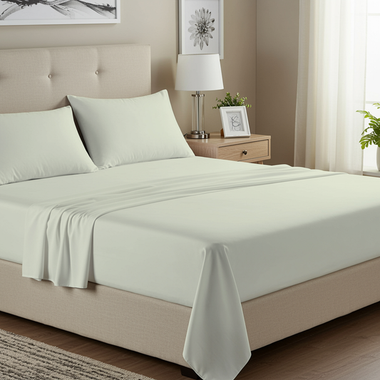 Formr Cotton Percale Sheet Set, White