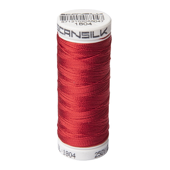 Scansilk 40 Embroidery Thread 225m, 1804 Red