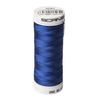 Scansilk 40 Embroidery Thread 225m, 1825 Royal Blue