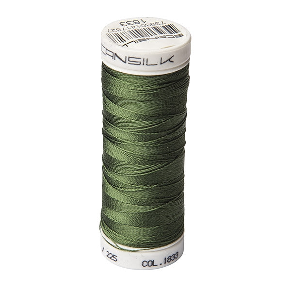 Scansilk 40 Embroidery Thread 225m, 1833 Bottle Green