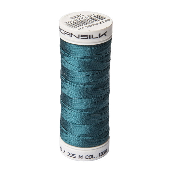 Scansilk 40 Embroidery Thread 225m, 1838 Deep Blueish Green