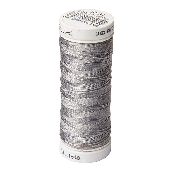 Scansilk 40 Embroidery Thread 225m, 1848 Mid Grey