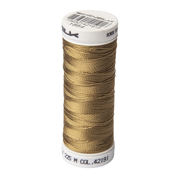 Scansilk 40 Embroidery Thread 225m, 1854 Yellow Green