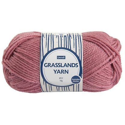 Lincraft Grasslands Crochet & Knitting Yarn 8ply, 50g Merino Wool Yarn