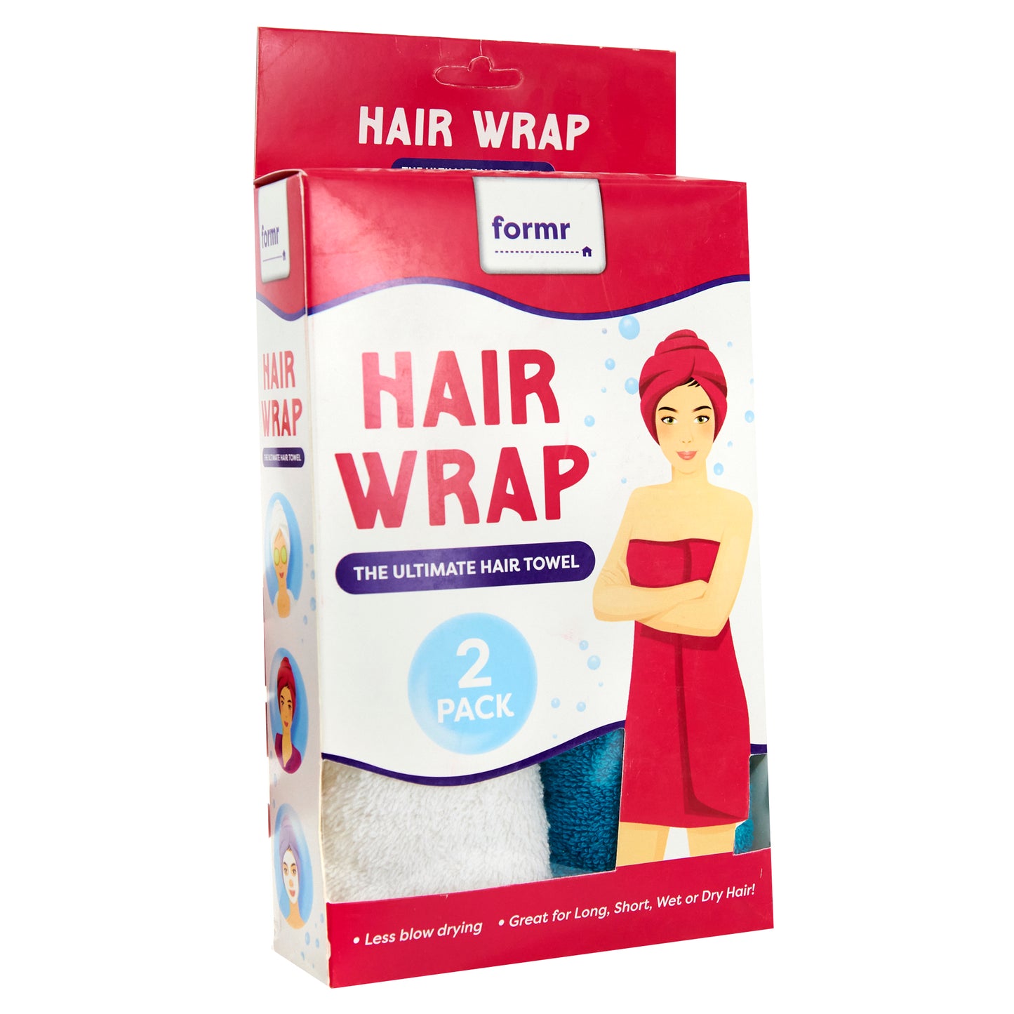 Formr 2pk Cotton Hair Wrap - Assorted