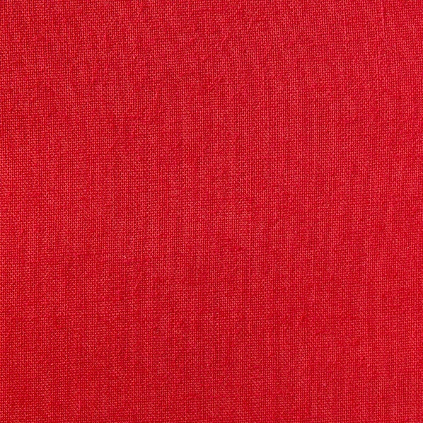 Homespun Plain Fabric, Red- Width 112cm