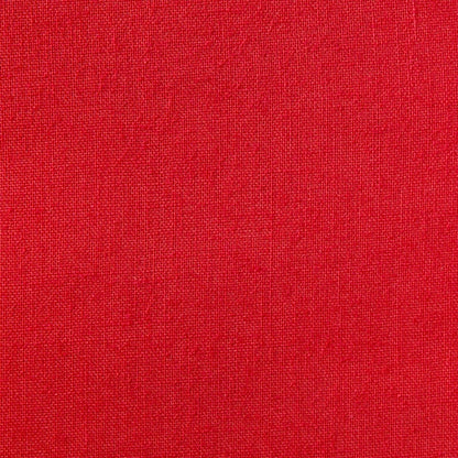 Homespun Plain Fabric, Red- Width 112cm