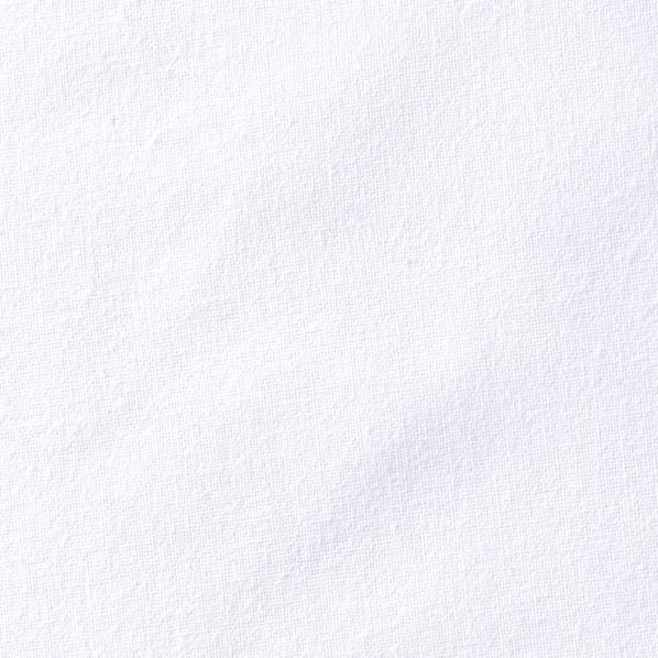 Homespun Plain Fabric, White- Width 112cm