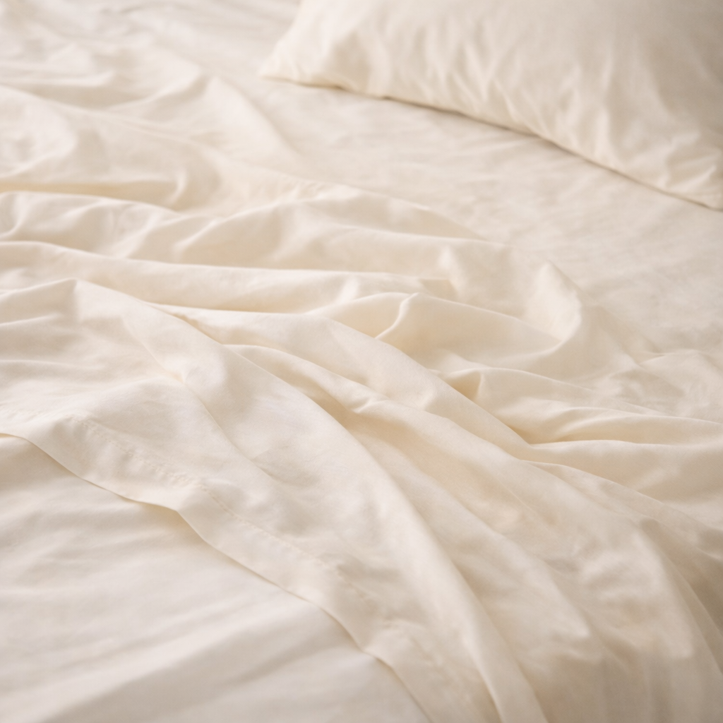 Athena Microfibre Bed Sheet Set - Ivory | Super Soft & Easy Care