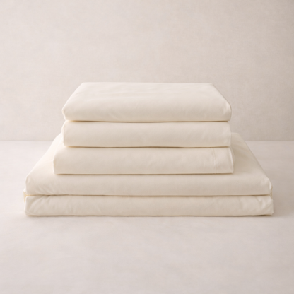Athena Microfibre Bed Sheet Set - Ivory | Super Soft & Easy Care