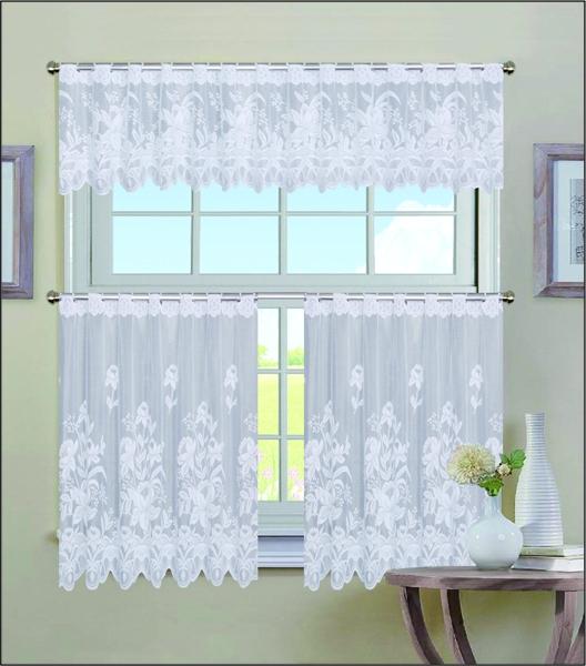 3pc Cafe Curtain Set, Lily