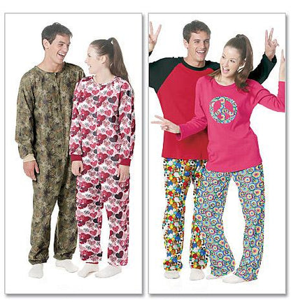 McCall's Pattern M6251 Misses'/Men's/Teen Boys' Tops, Pants And Jumpsuit