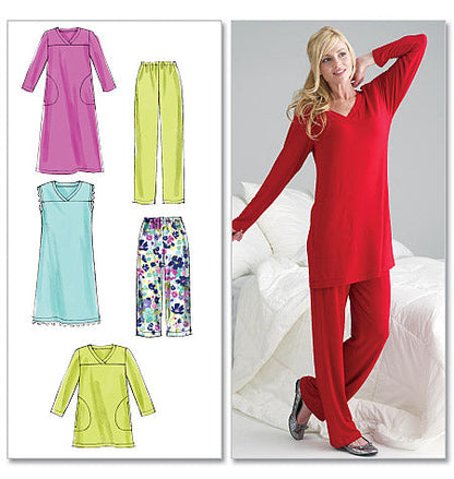 McCall's Pattern M6474 Misses'/Women's Top, Tunic, Gowns and Pants
