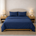 Athena Microfibre Bed Sheet Set - Navy | Super Soft & Easy Care