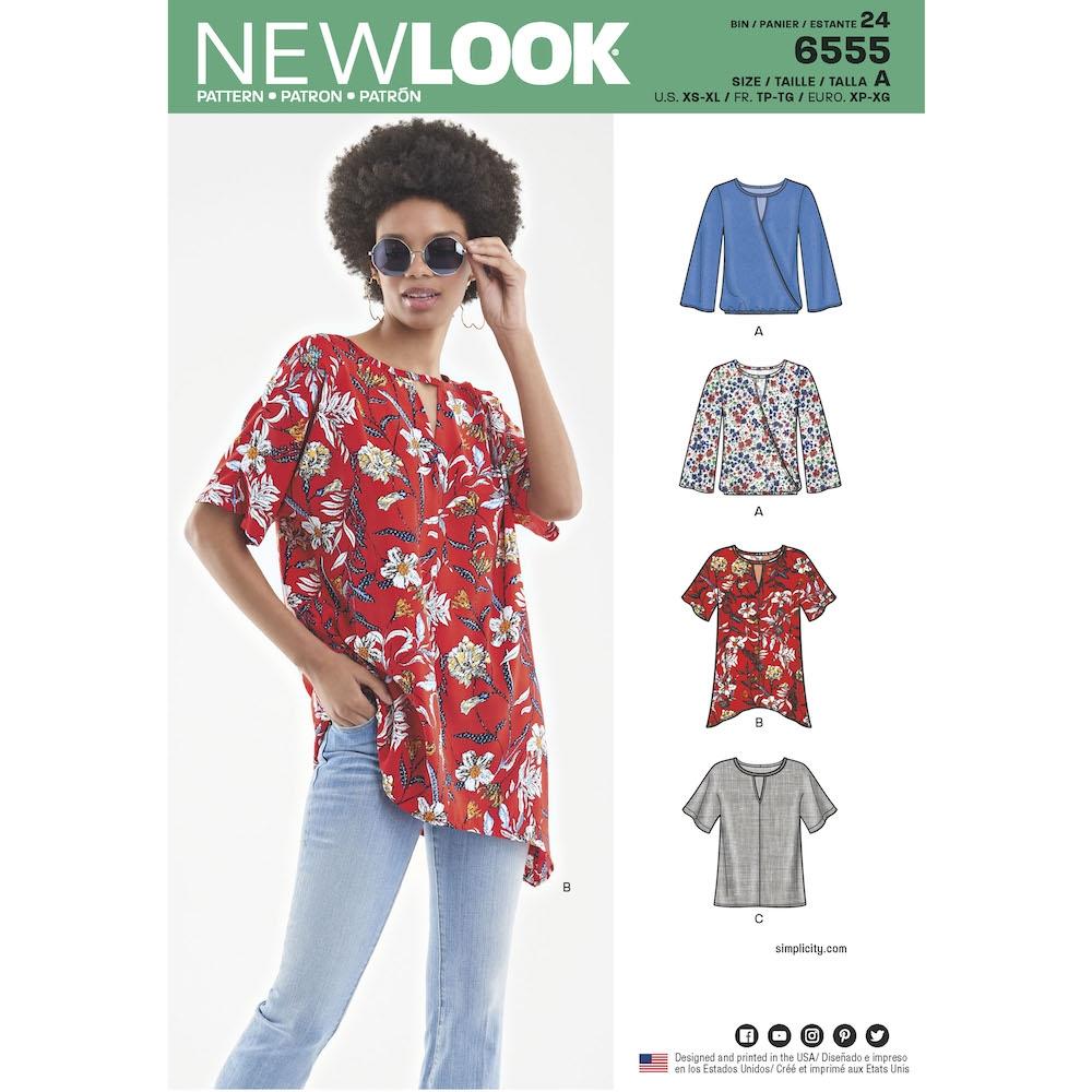 Newlook Pattern 6555 Women's Keyhole Shirt