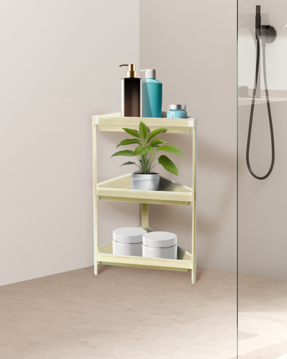 Mayd 3-Tier Corner Rack, 33x33x70cm