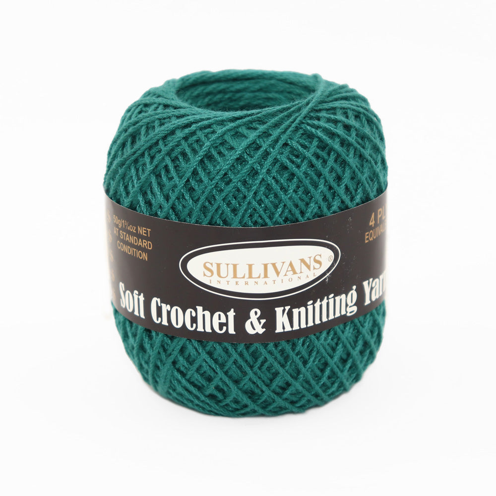 Sullivans Soft 4ply Crochet and Knitting Yarn, 50g Polyester Yarn