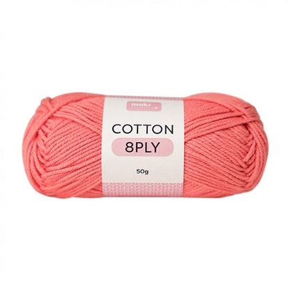 Makr Cotton Crochet & Knitting Yarn - 50g Cotton Yarn