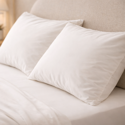 Athena Microfibre Bed Sheet Set - White | Super Soft & Easy Care