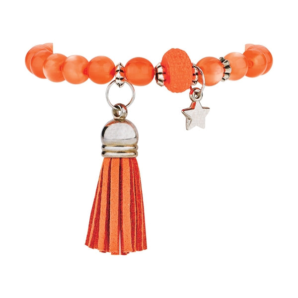 Beaded store tassel bracelet