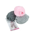 Birch Yarn Baby Knit Kit - Ava Striped Beanie & Scarf
