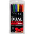 Tombow Dual Brush Pen Set, Primary- 6pk