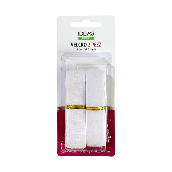 Idea's Home Sew On Hooks & Loops, White- 2cm x 0.5m