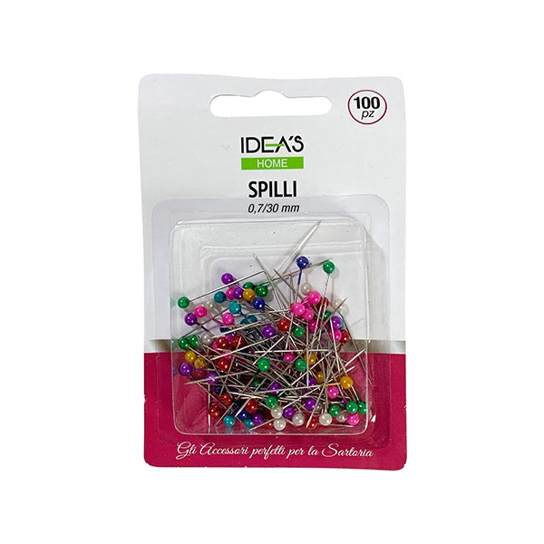 Idea's Home Headed Pins, 0.7mm/30mm- 100pk