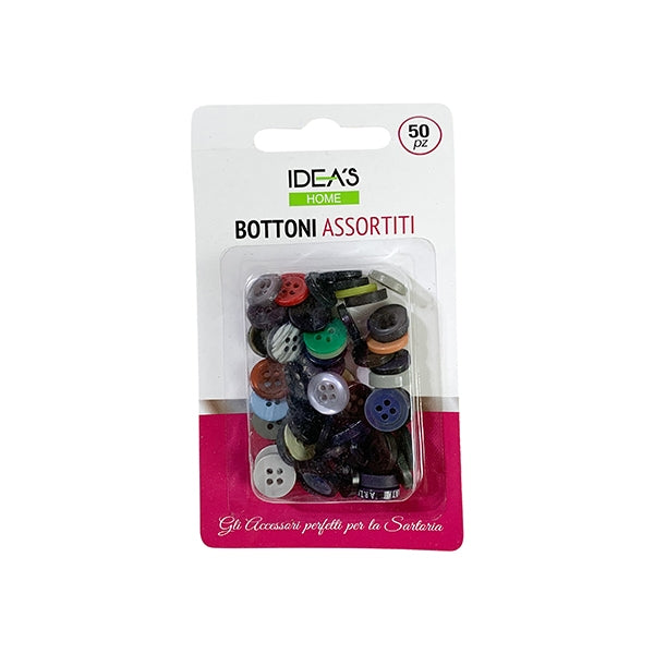 Idea's Home Spare Button, Assorted- 50pk