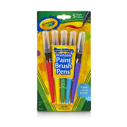 Crayola Paint Brush Pens, Classic- 5pk