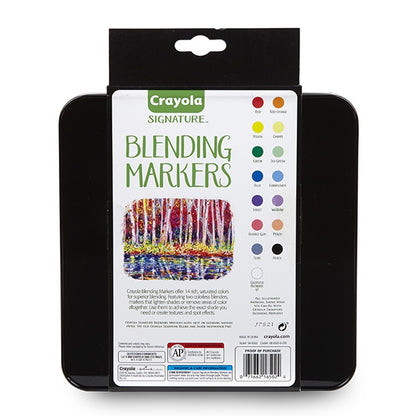 Crayola Signature Blending Markers in a Tin- 16pk