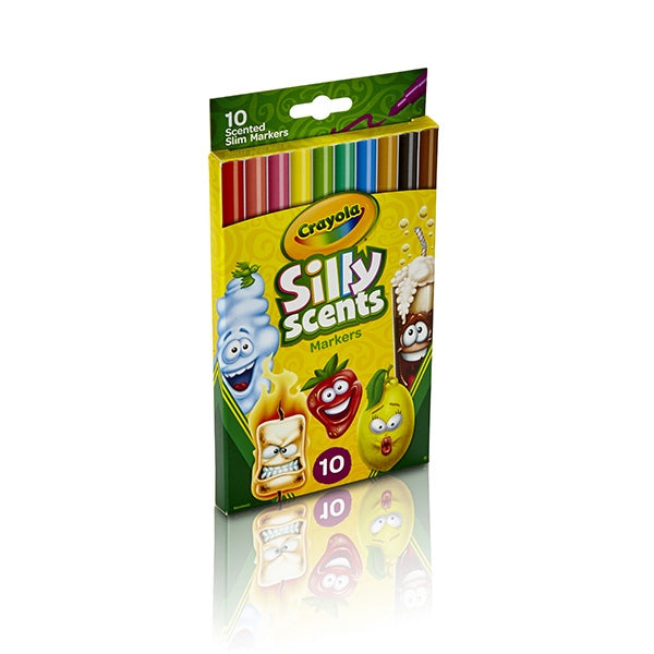 Crayola Silly Scents Slim Markers, 10pk