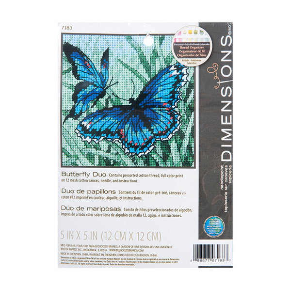 Simplicity Stitch Kit, Butterfly Duo- 12 x 12cm