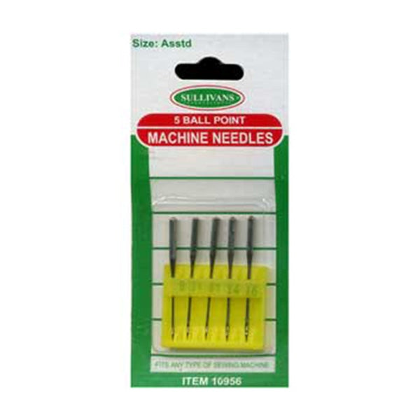 Sullivans Machine Needles, Ball Point- Assorted