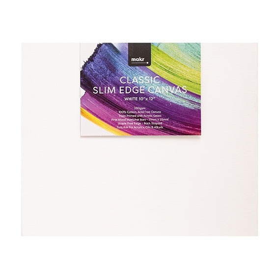 Makr Classic Slim Edge Canvas White - 10"x12"