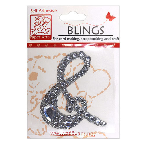 Stick On Bling 55mm Cursive & Ampersand